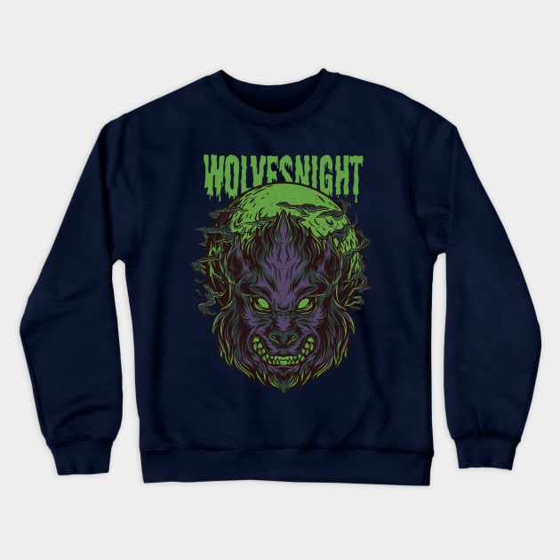 Wolvesnight Crewneck Sweatshirt by Stellart